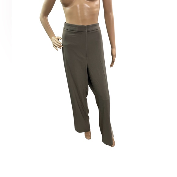 H&M Women’s Size 14 Solid Brown Wide Leg Dress Pants - Picture 1 of 5